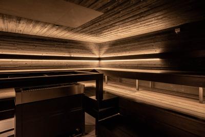 Sauna im Scandic Helsinki Hub
