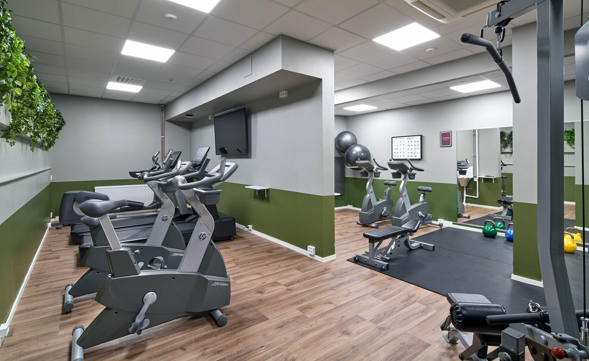 gym at scandic park in stockholm