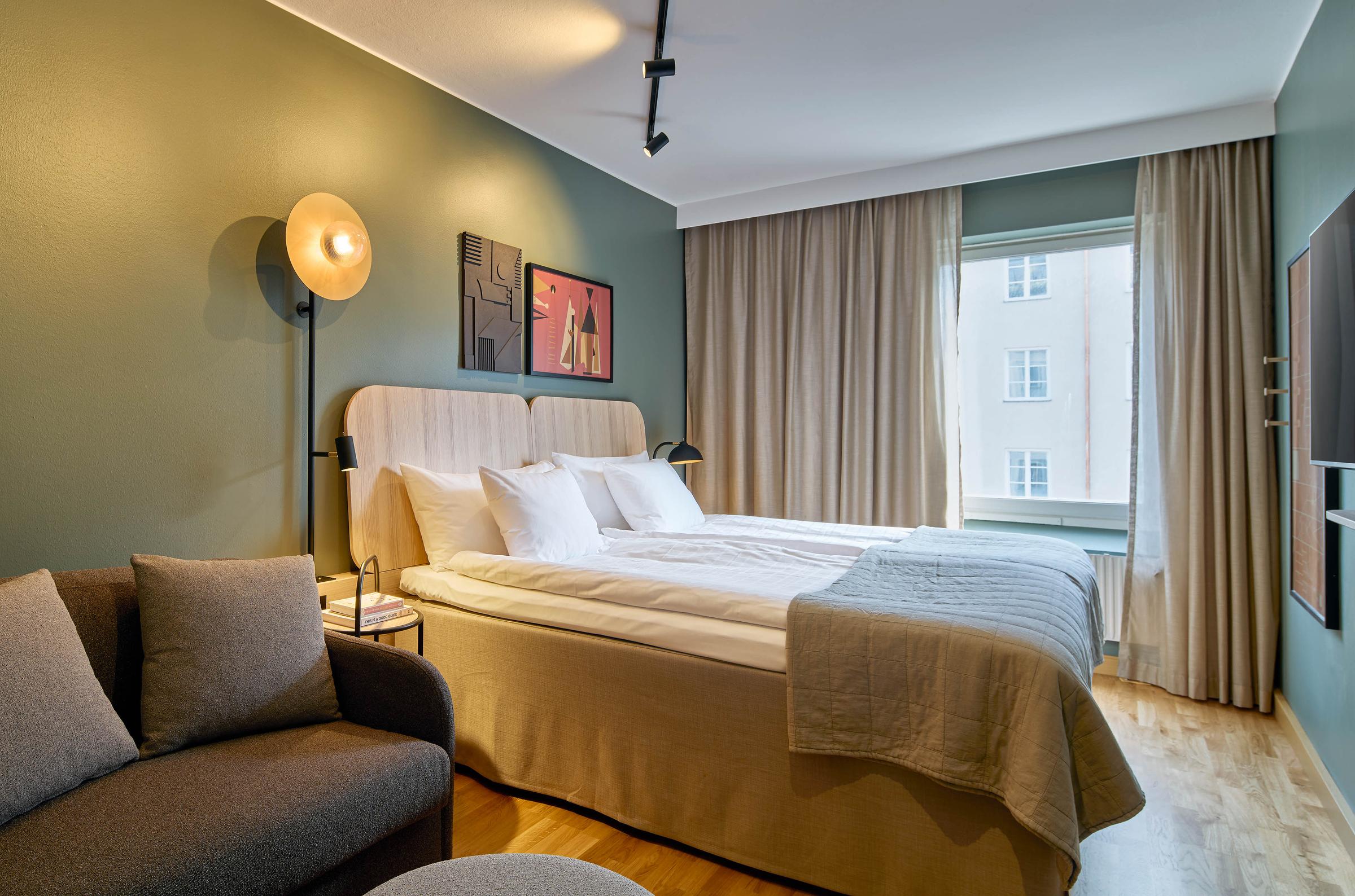 standard family three room at scandic malmen in stockholm sweden