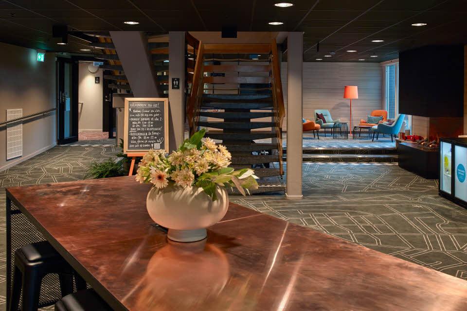 Lobby hotell Scandic Luleå