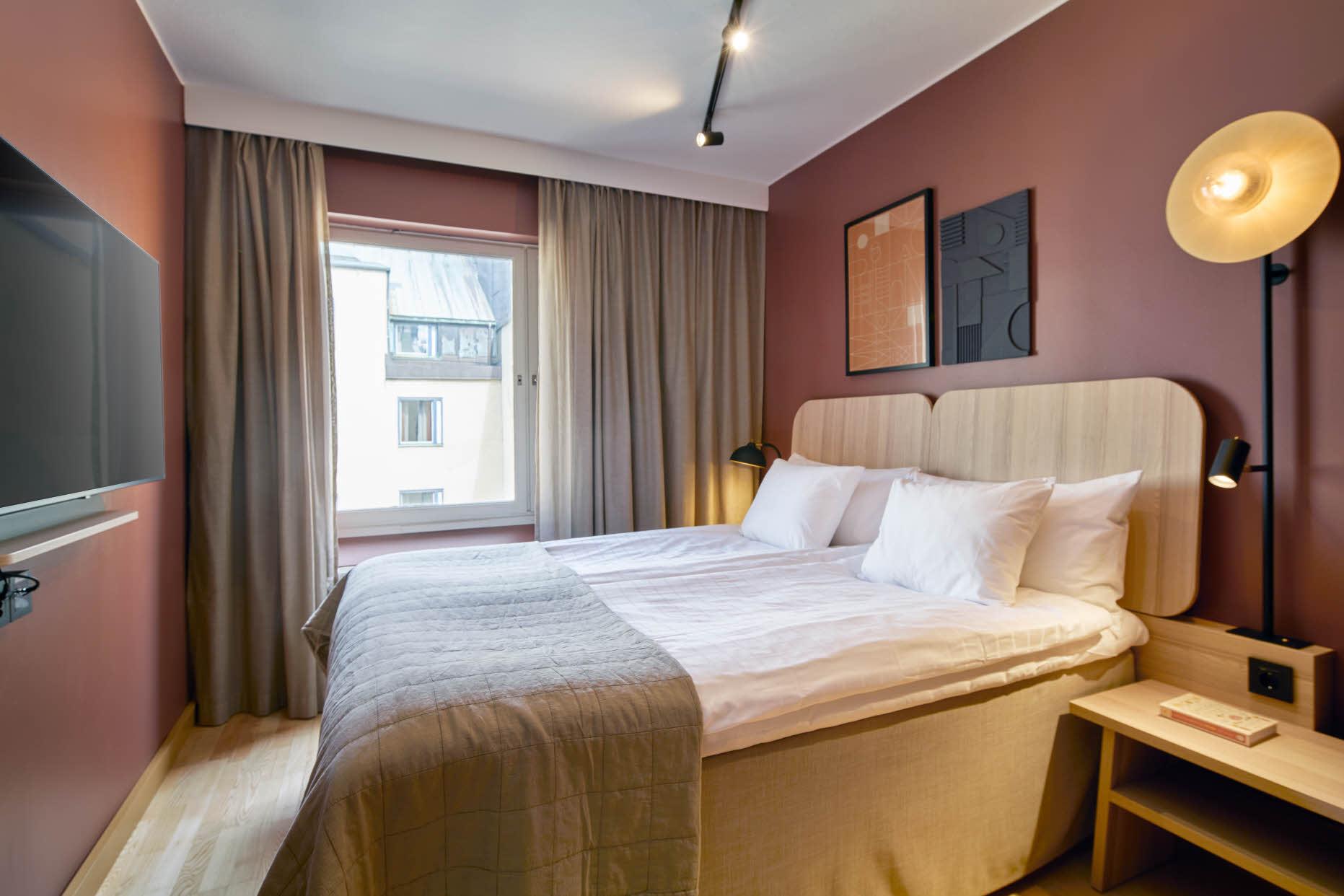 standard room at scandic malmen in stockholm sweden