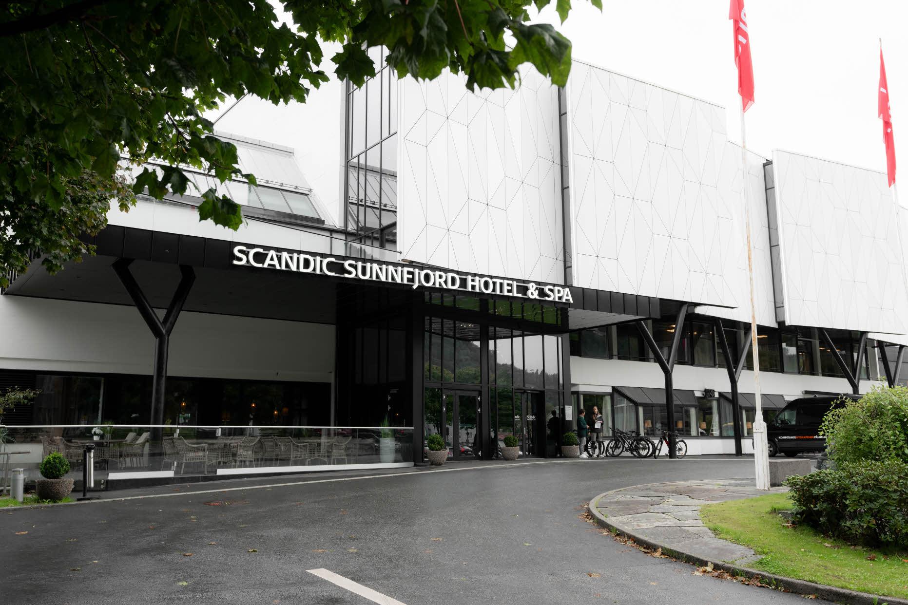 facade at scandic sunnfjord in forde norway