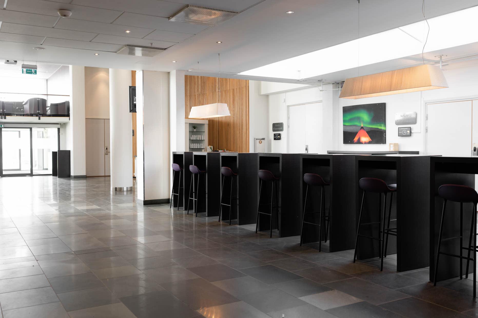 lobby at scandic alta in alta