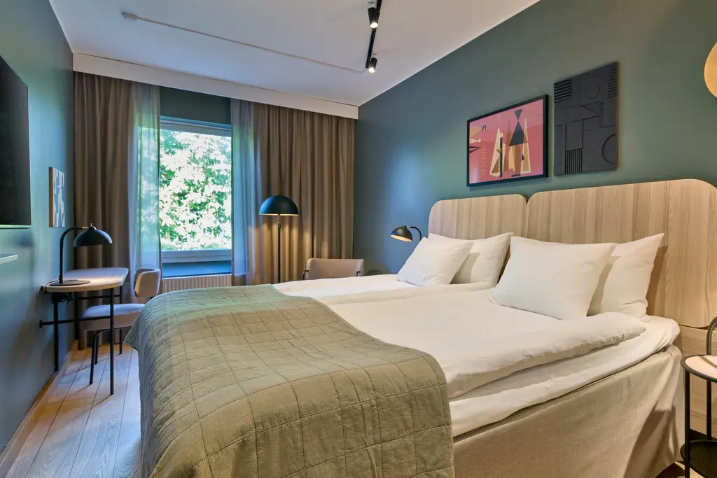 standard room at scandic malmen in stockholm sweden