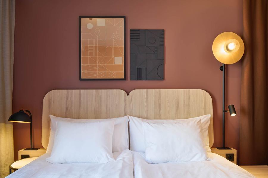 standard room at scandic malmen in stockholm sweden