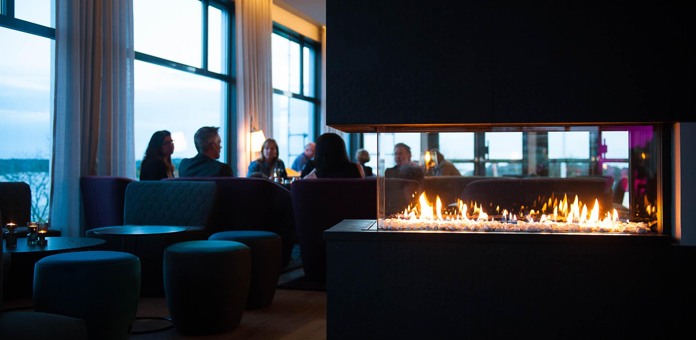 Lounge eldstad hotell Scandic Laholmen Strömstad