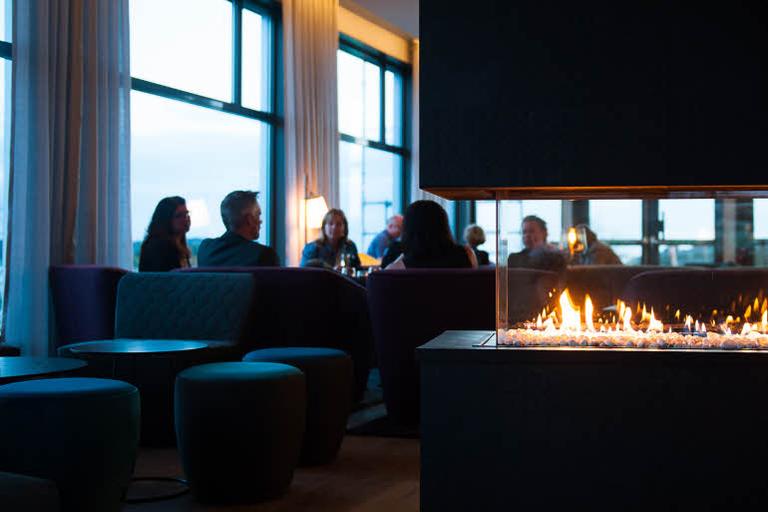 Lounge eldstad hotell Scandic Laholmen Strömstad