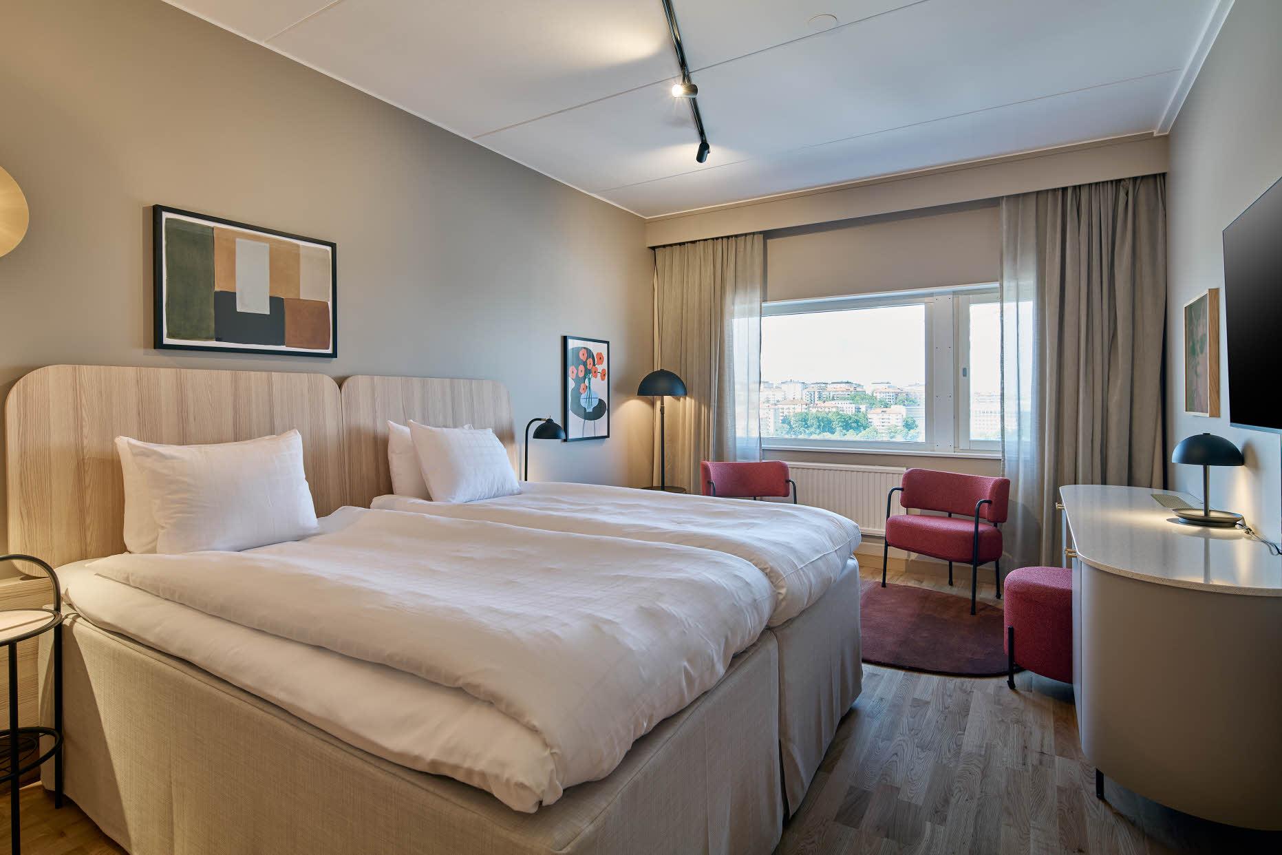 superior room at scandic sodra kajen in stockholm