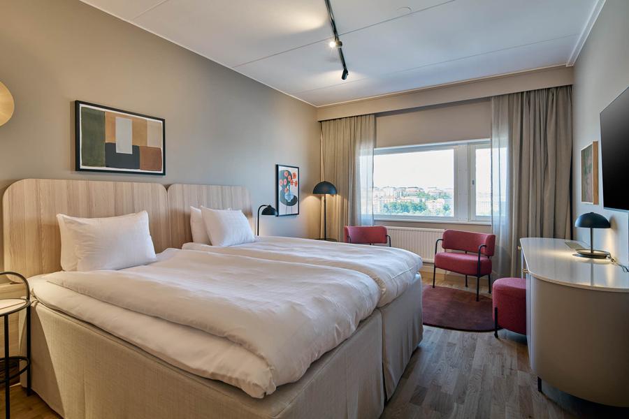 superior room at scandic sodra kajen in stockholm