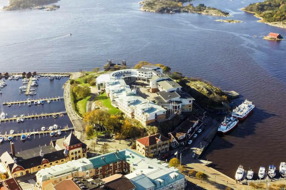 Utsikt over Laholmen sett ovenfra