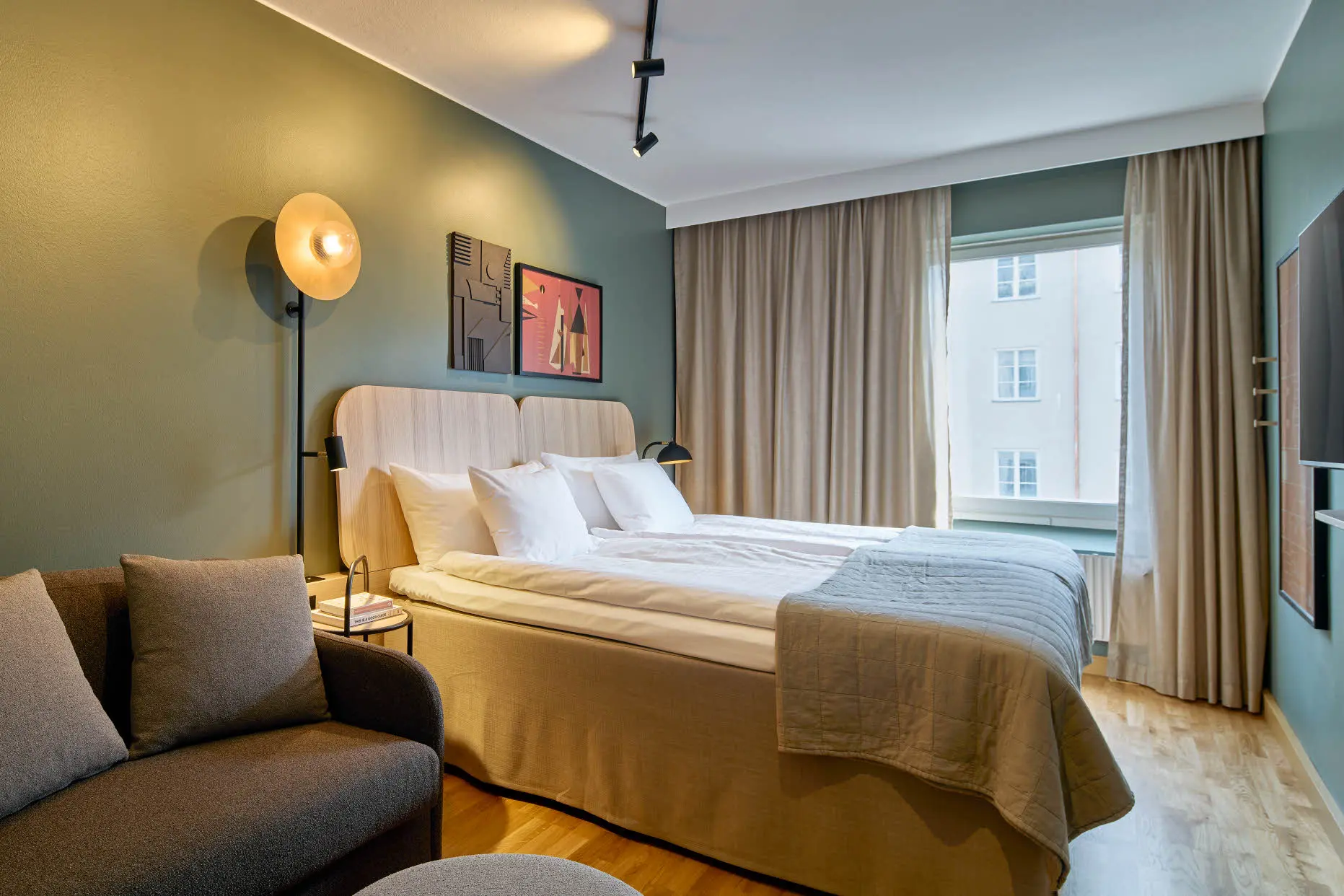 standard family three room at scandic malmen in stockholm sweden