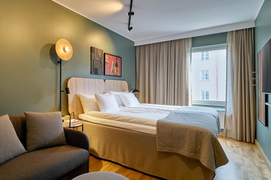 standard family three room at scandic malmen in stockholm sweden