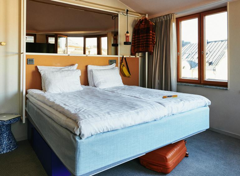 säng rum hotell scandic go upplandsgatan