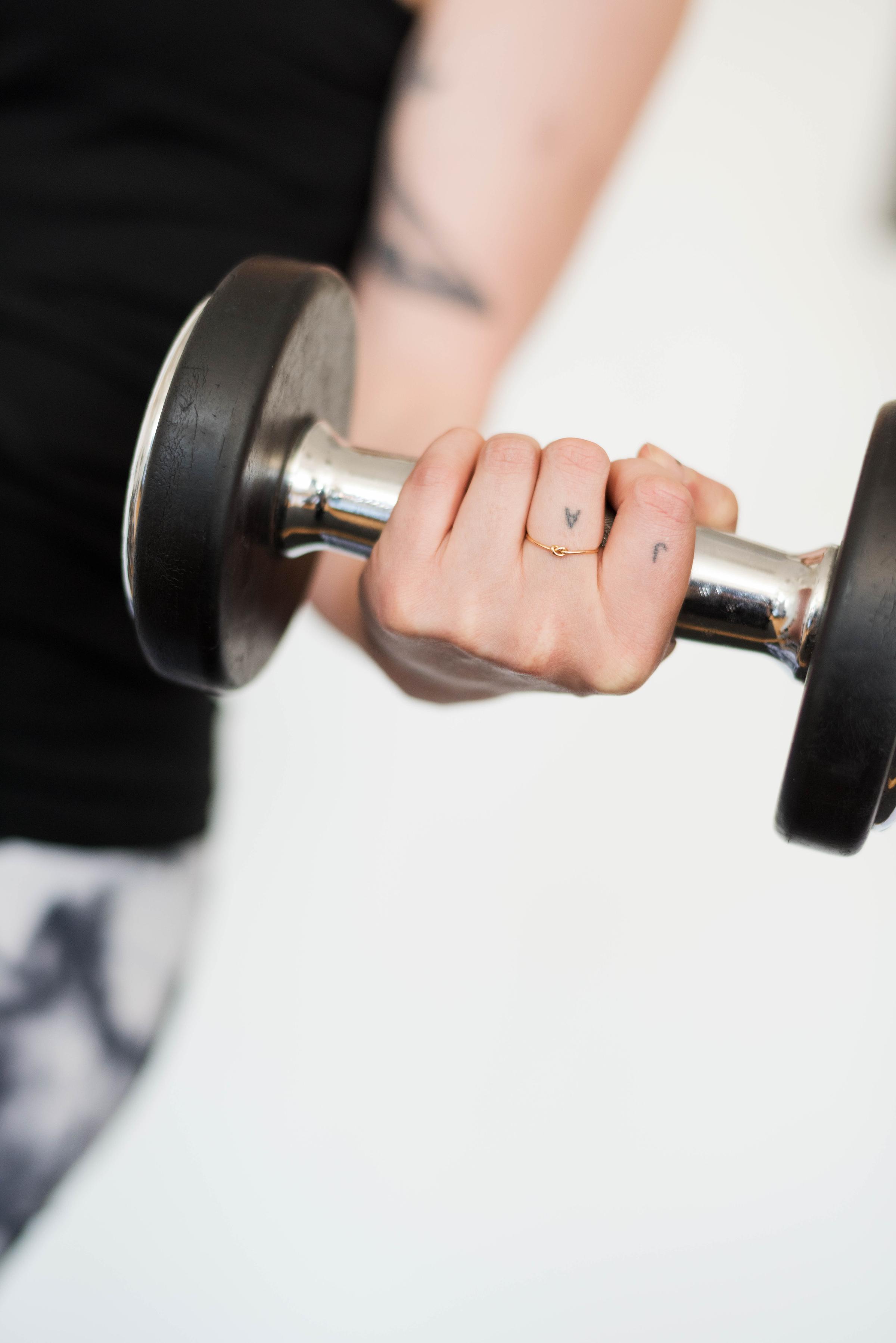 Detail image of dumbbell