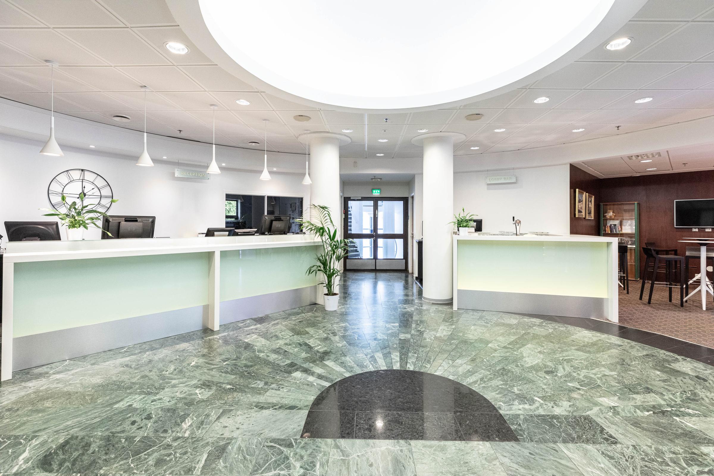 lobby of scandic patria in lappeenranta finland