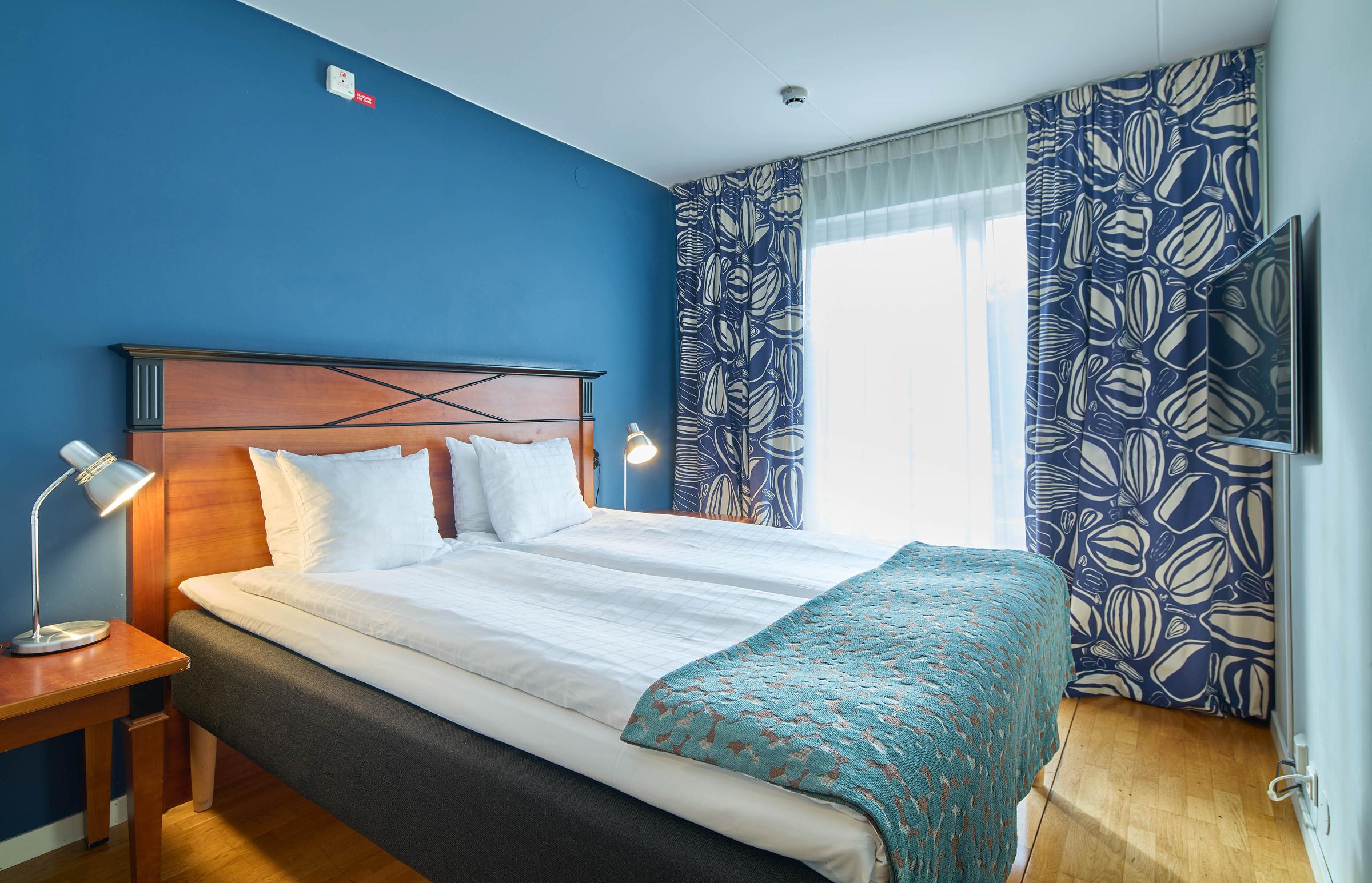 queen room at scandic skarholmen in stockholm