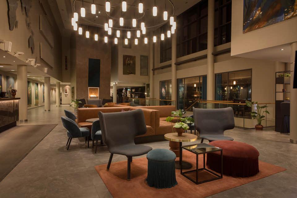 lobby på scandic nidelven i trondheim