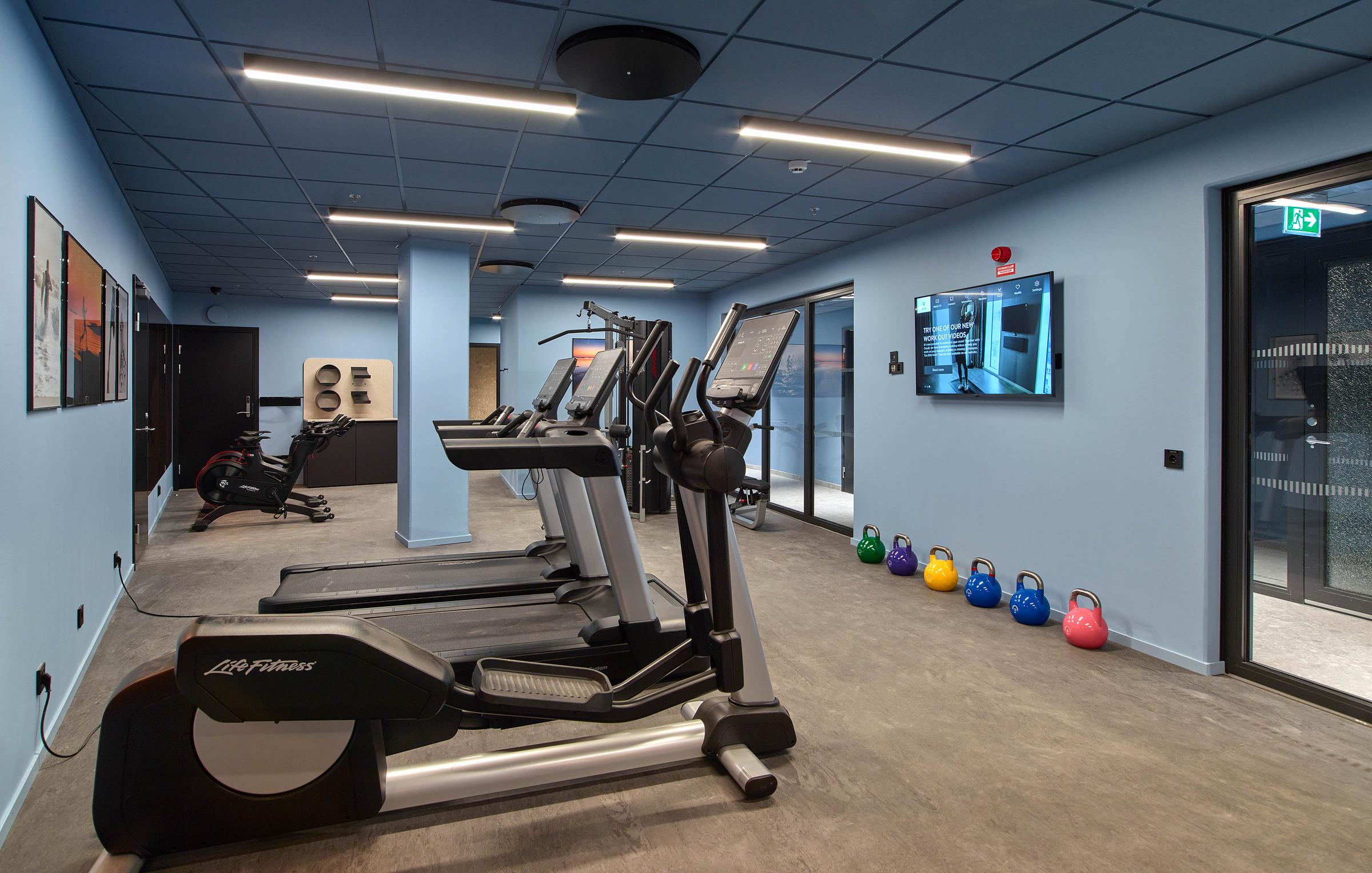 Gym at hotel Scandic Oceanhamnen