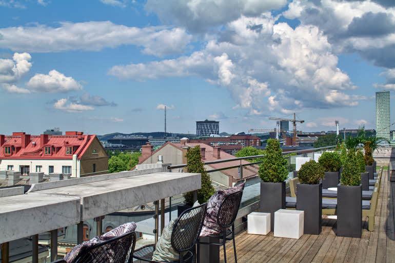 Terrass på Scandic Rubinen i Göteborg