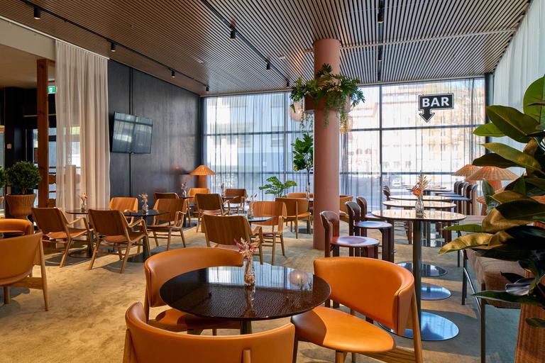 bar and lobby at scandic alvik