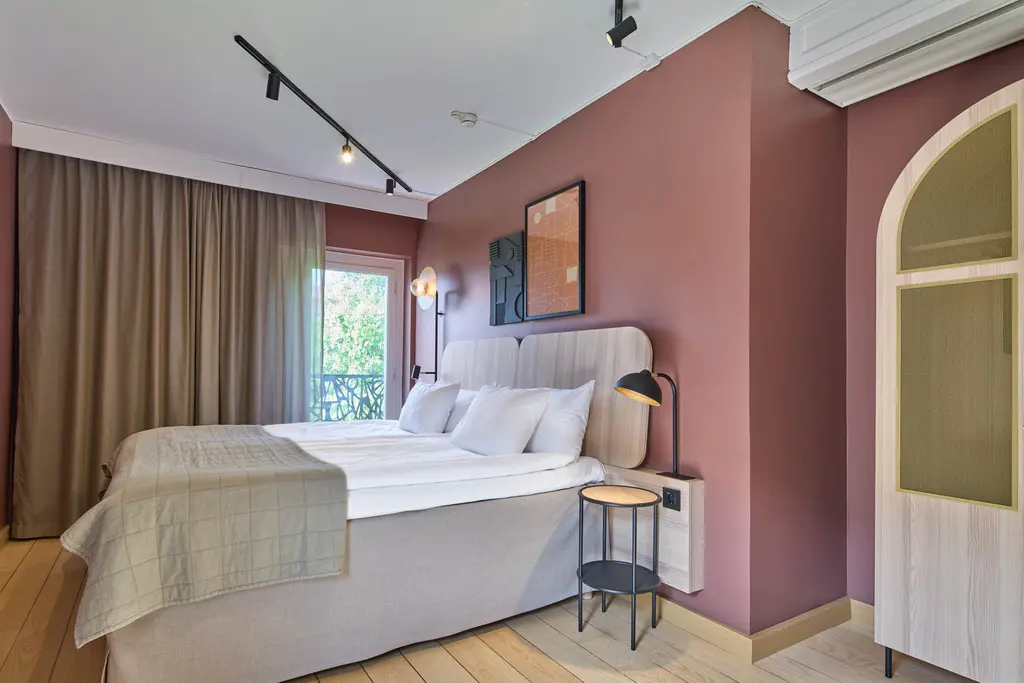 junior suite living room at scandic malmen in stockholm sweden
