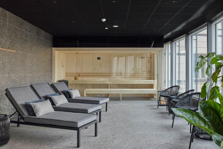 sauna at scandic opalen in gothenburg