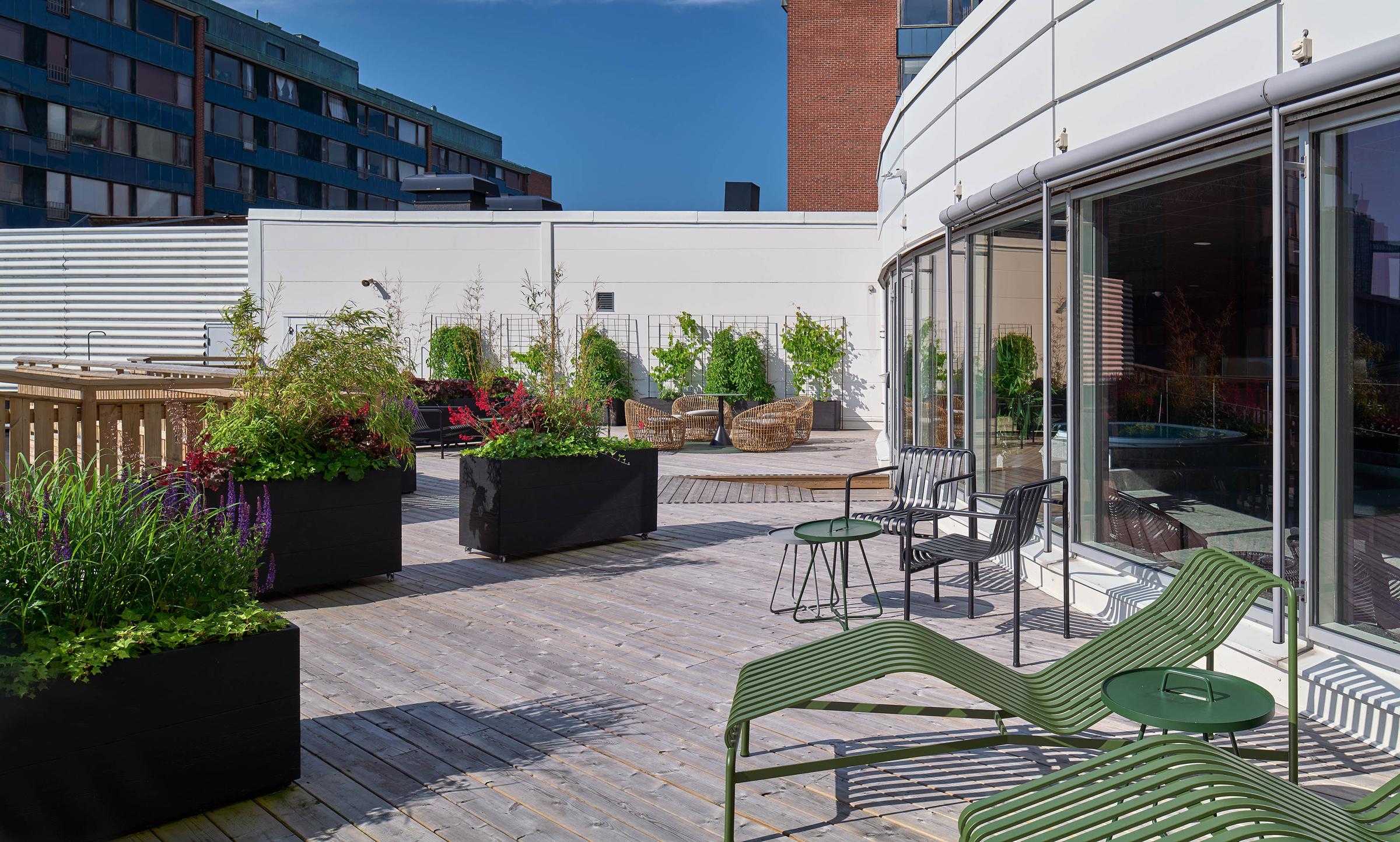 terrace at scandic opalen in gothenburg