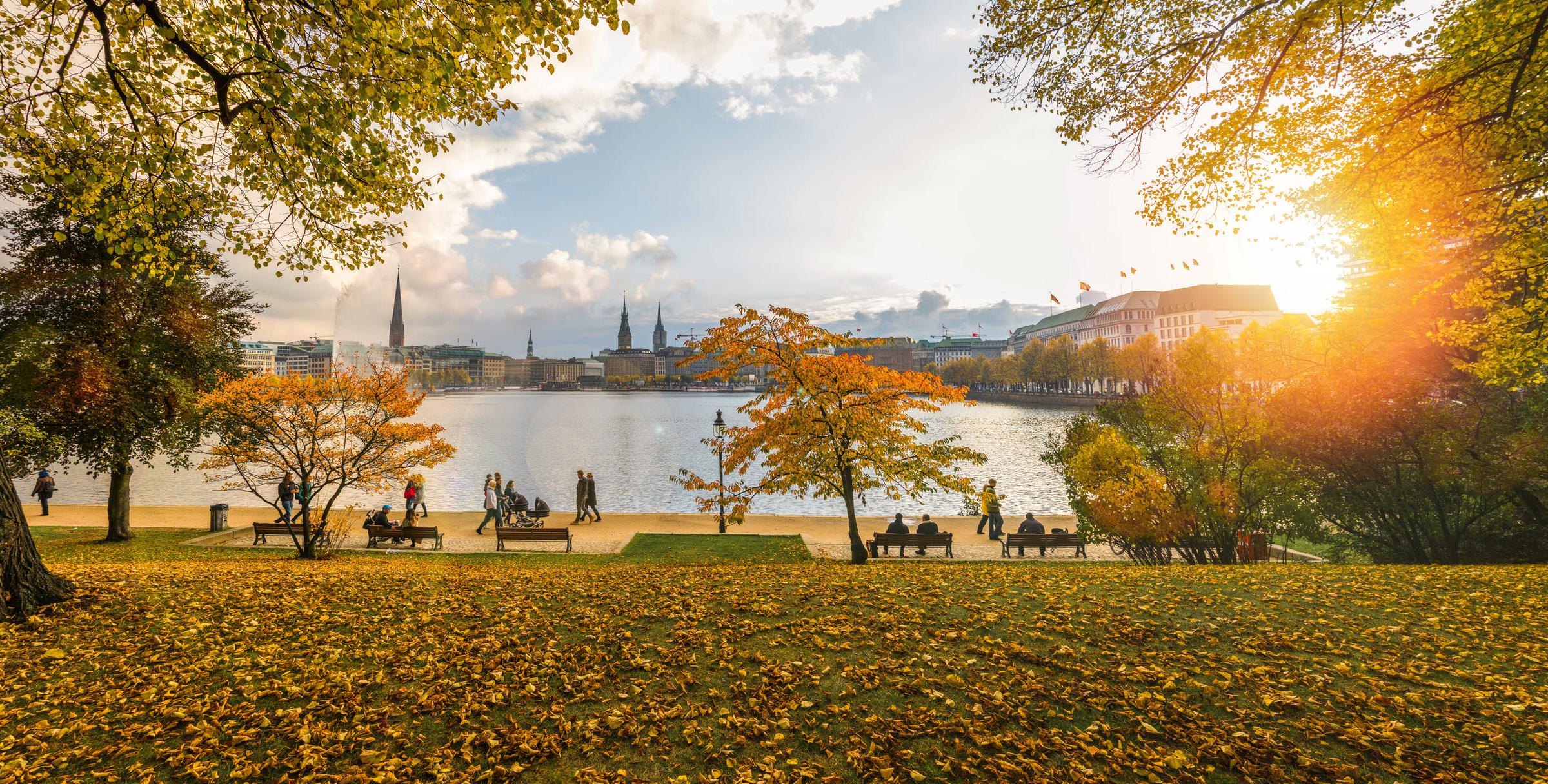 Fall in Hamburg Germany
