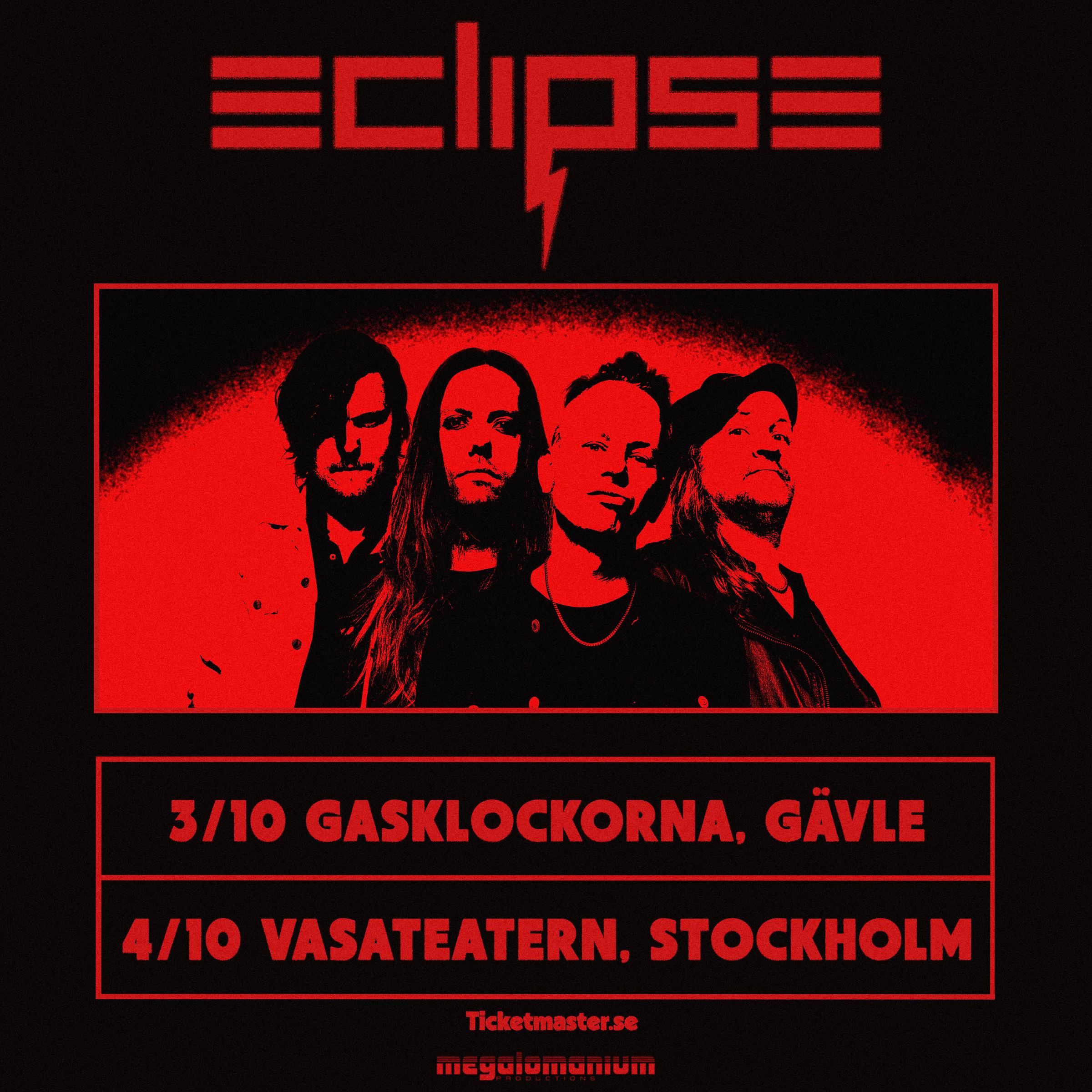 Eclipse at Gävle and Stockholm Vasateatern