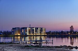 View of Herning by night