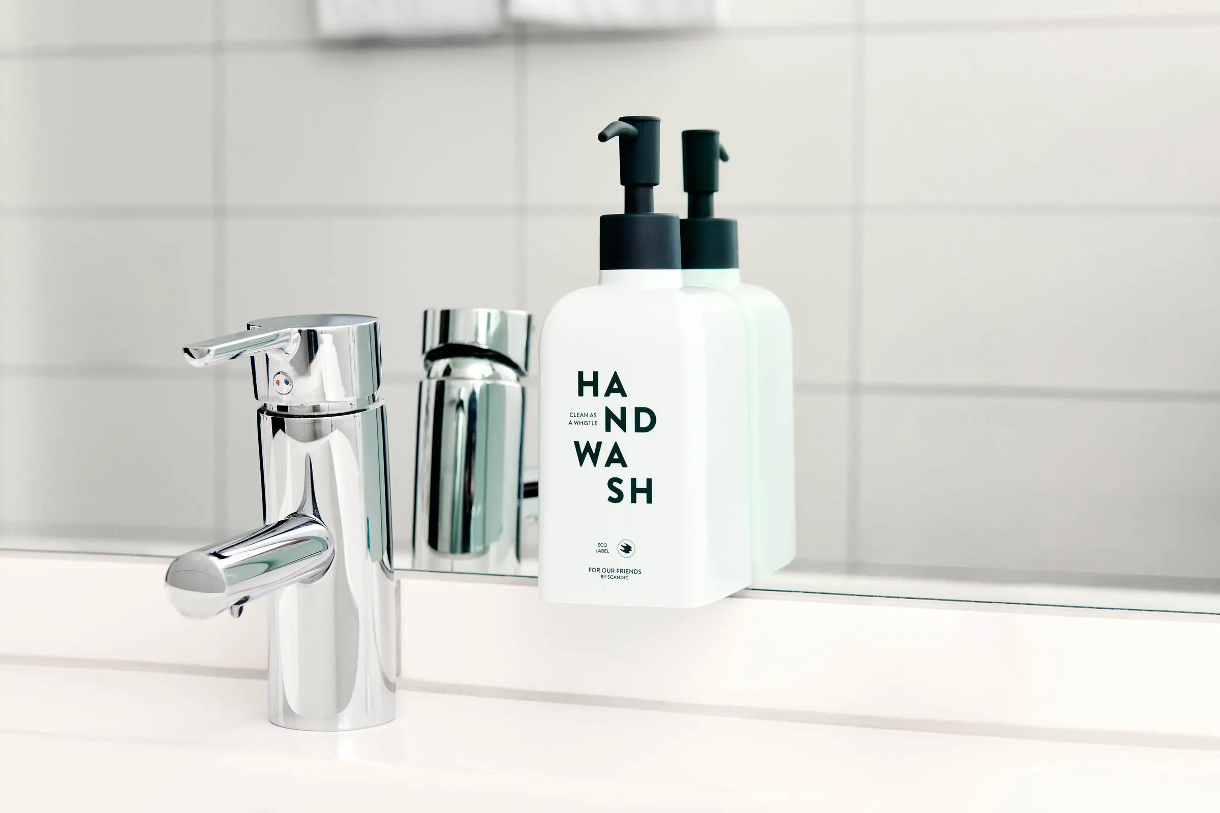 Toiletries in bathroom