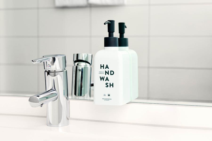 Toiletries in bathroom