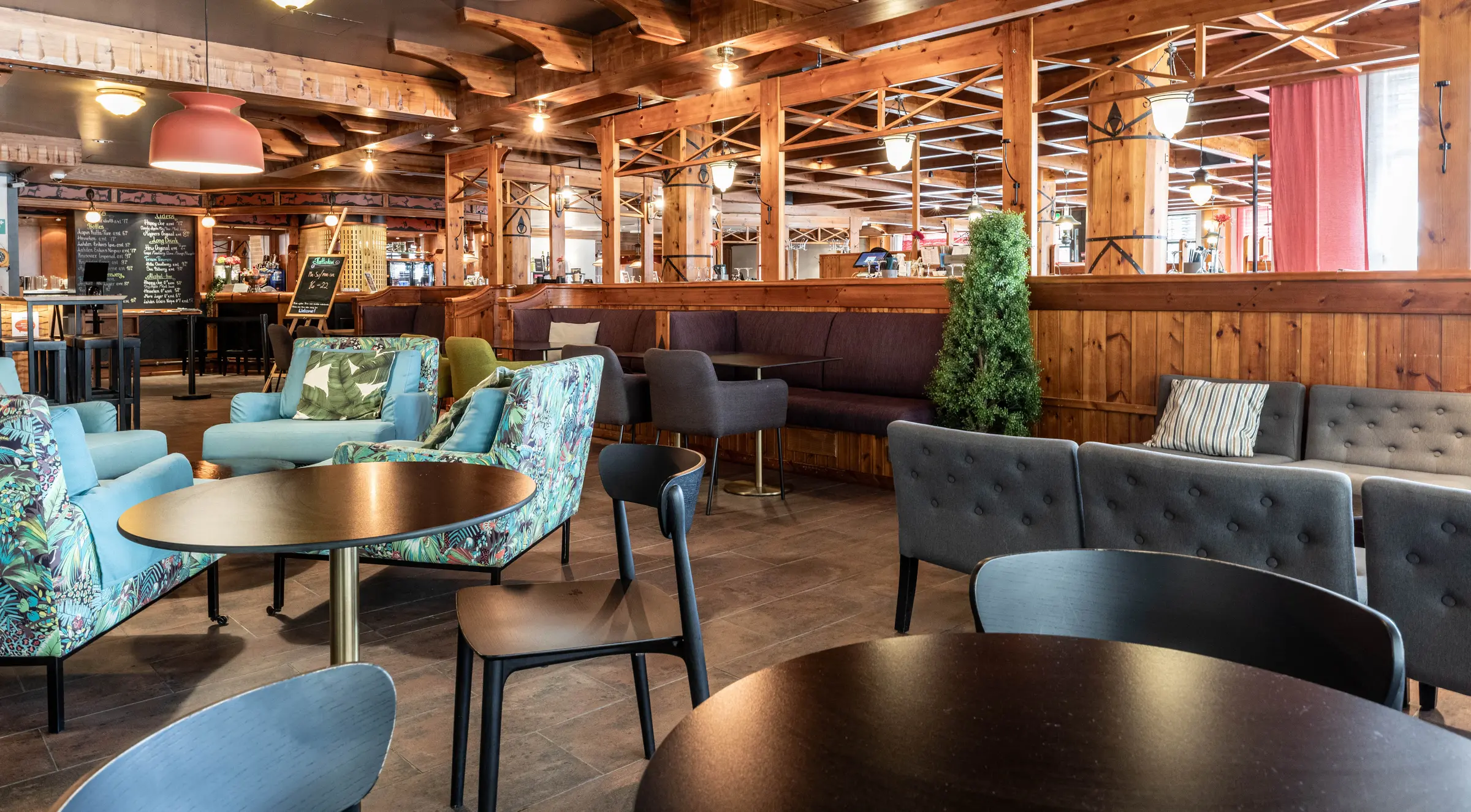 lobby at scandic rukahovi in rukatunturi finland