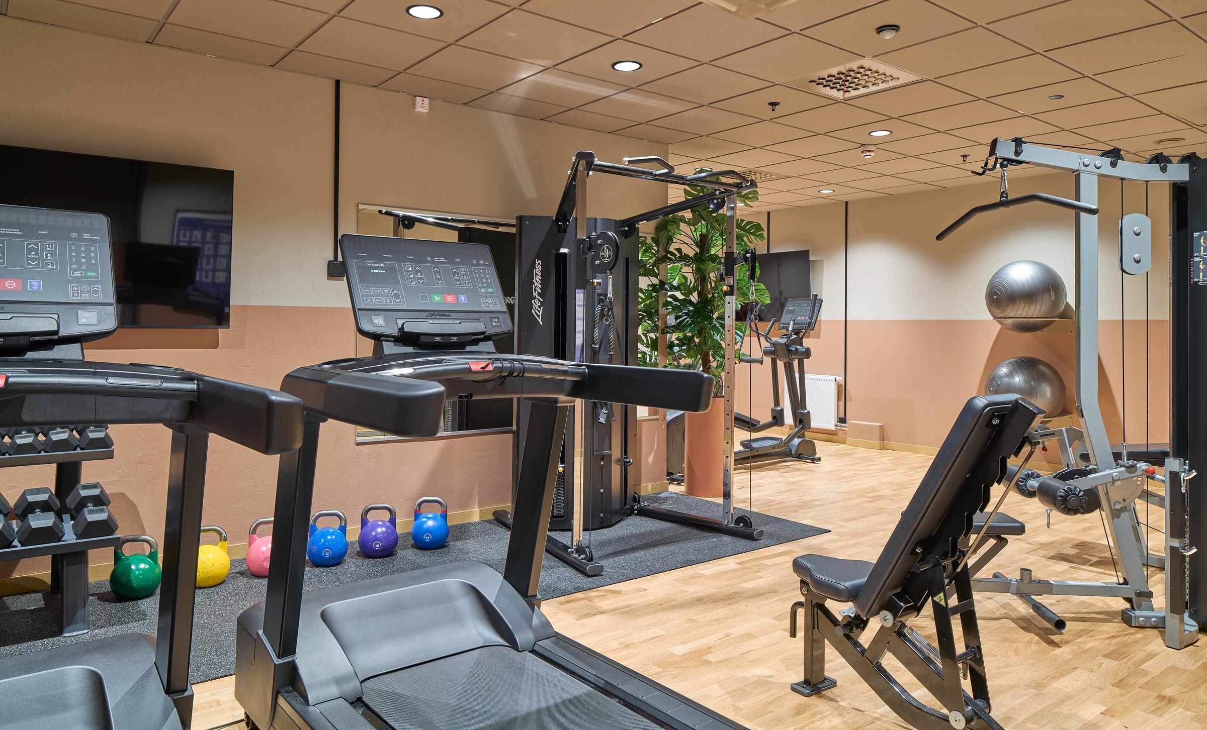 gym at scandic wallin in stockholm sweden