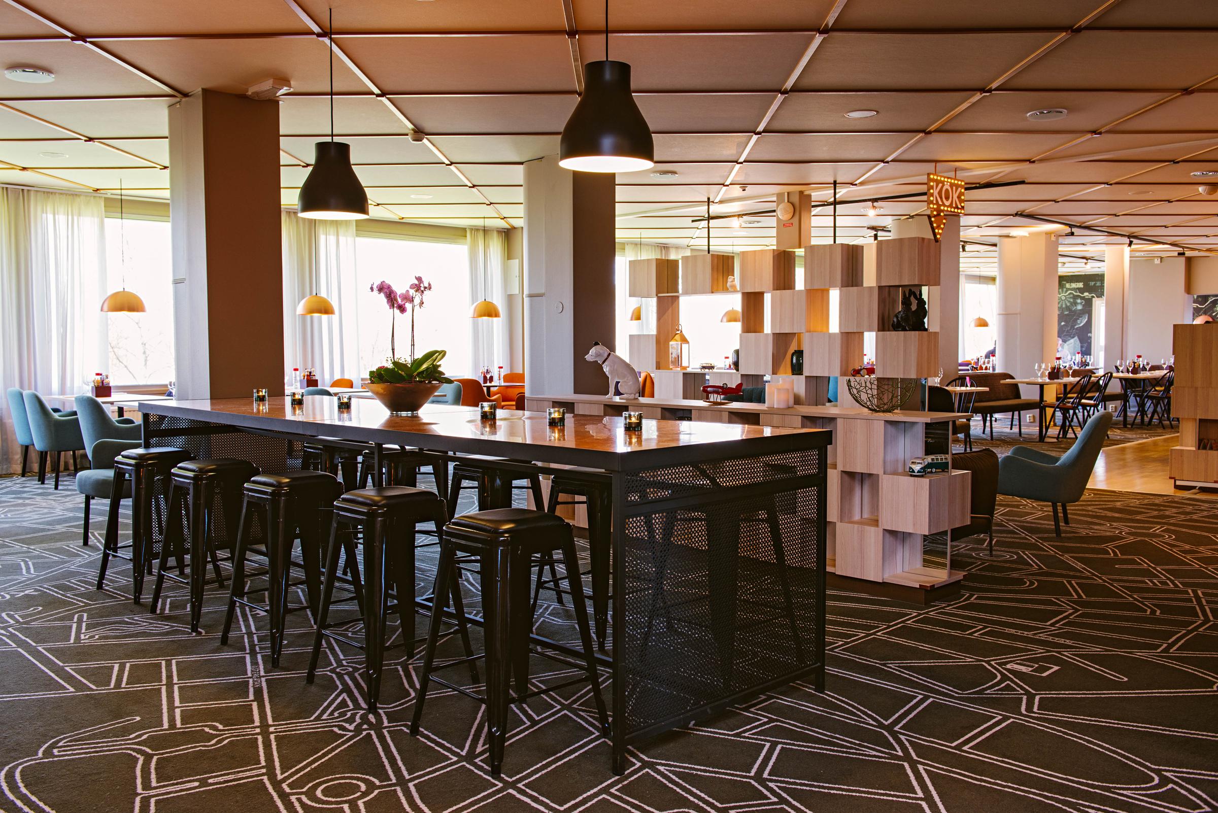 Restaurang översikt hotell Scandic Växjö
