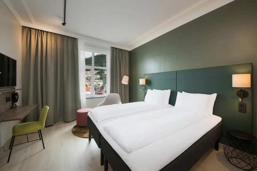 Bed in Room Superior King Scandic Torget Bergen