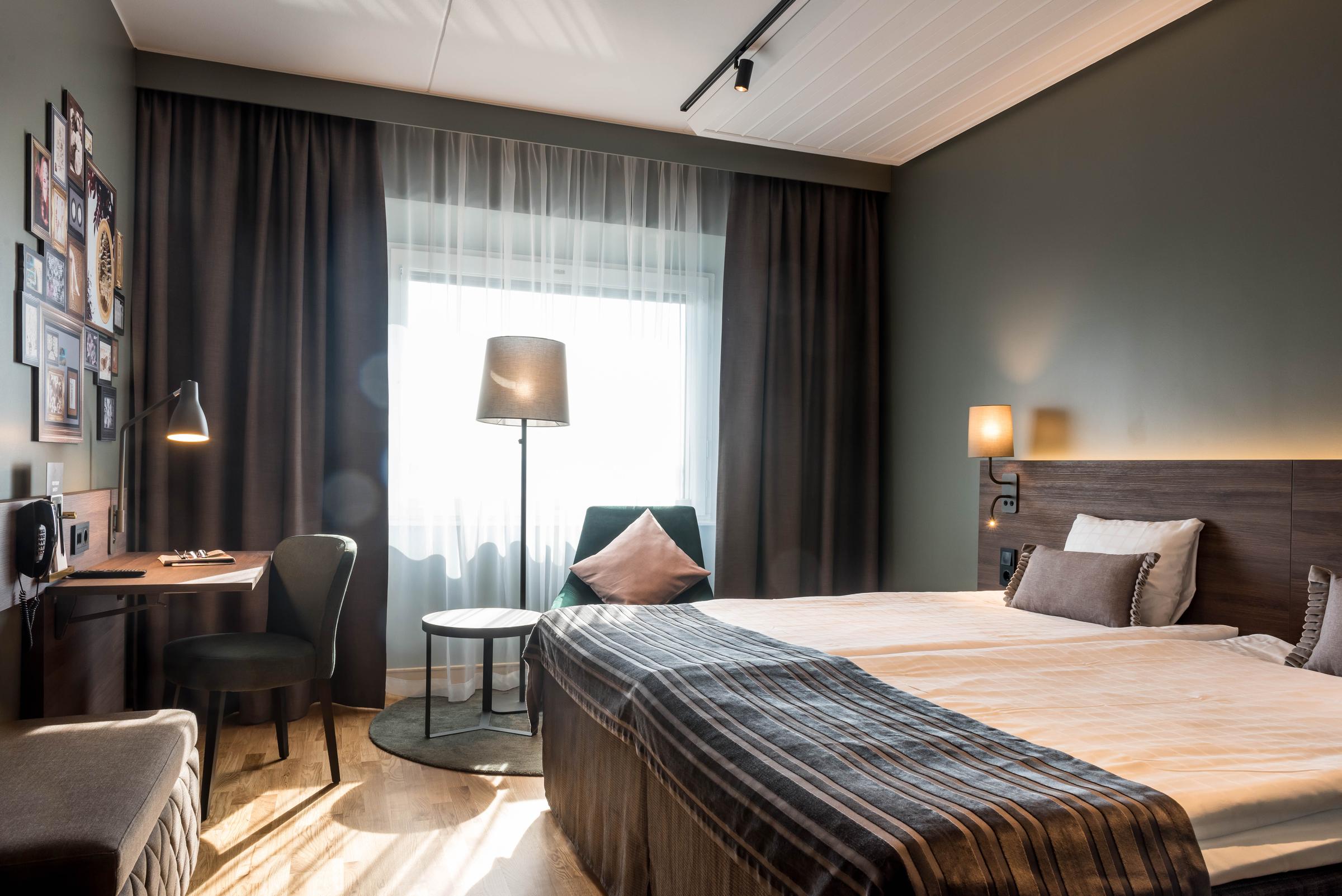 Beds in room Standard Twin at Scandic Infra City in Stockholm