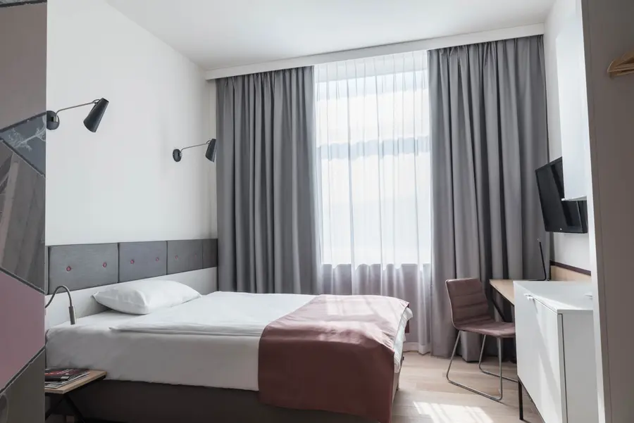 Bed in Economy Room Scandic Gdansk