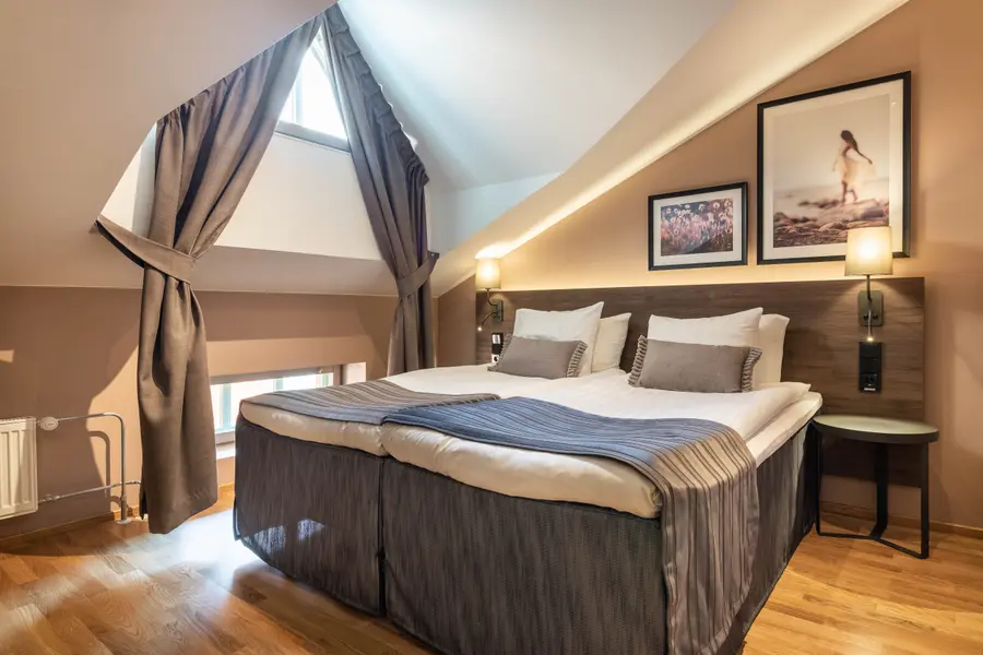 Bed in Room Standard King of scandic vaasa in finland