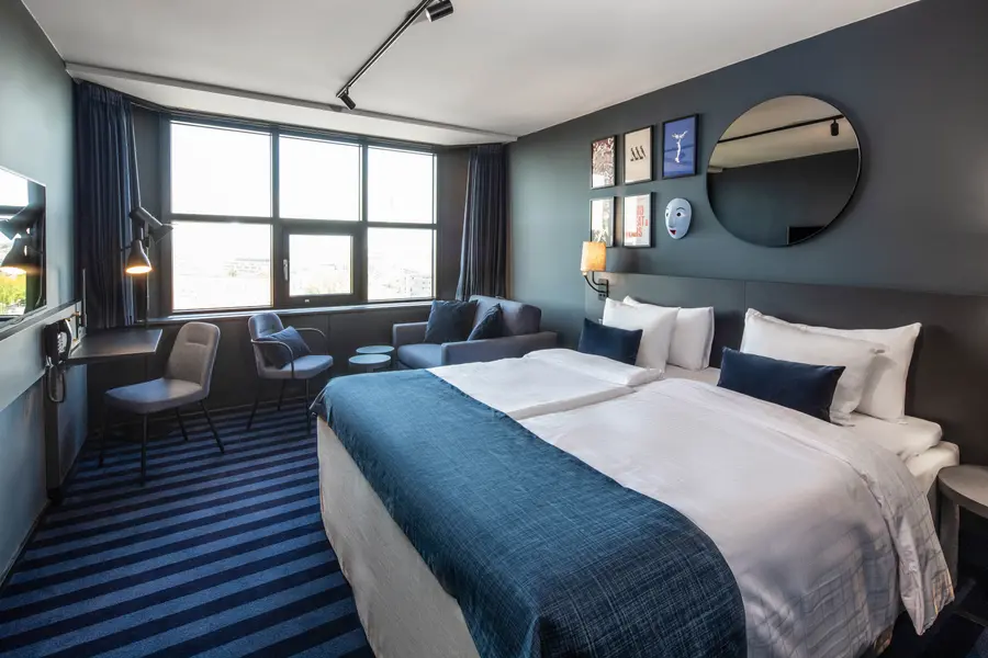 Standard room of Scandic Falkoner in Copenhagen