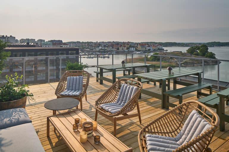 rooftop terrace bar at scandic karlskrona