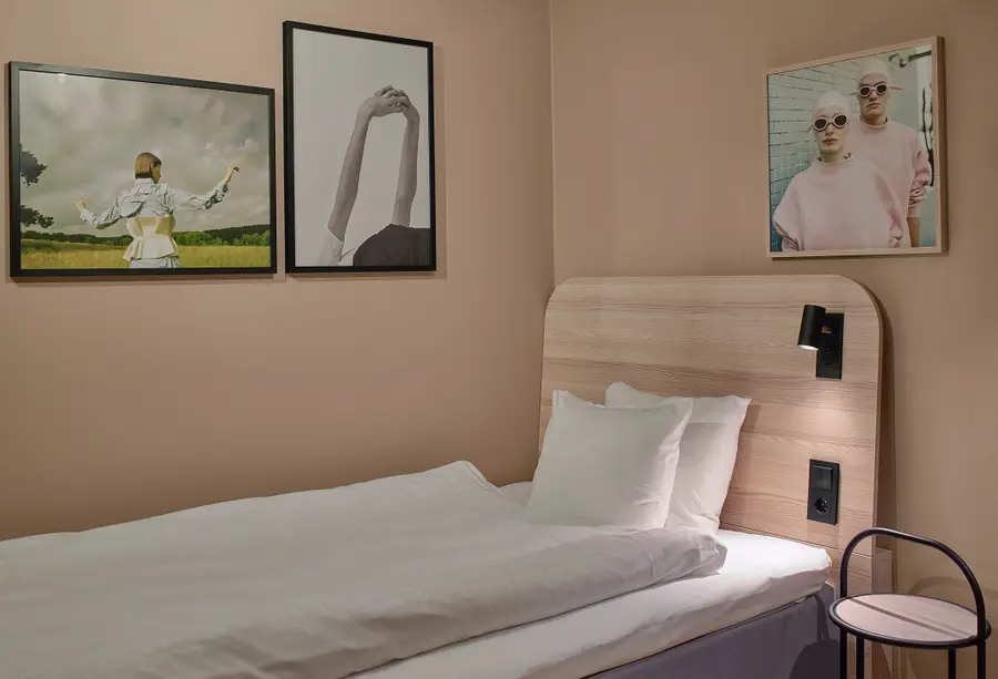 Bed in room Standard Single at Scandic Klara in Stockholm