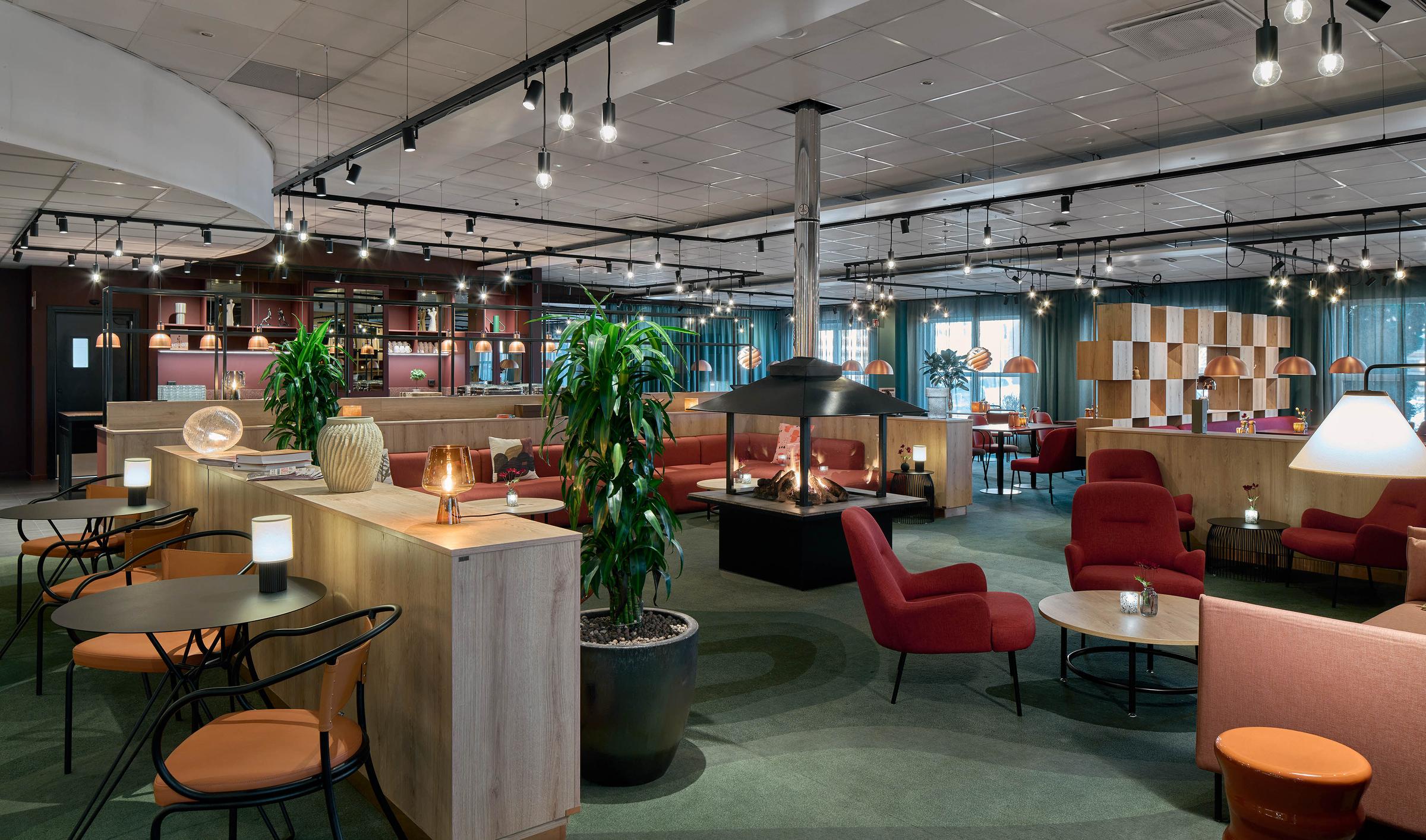 bar and restaurant at scandic lugnet in falun
