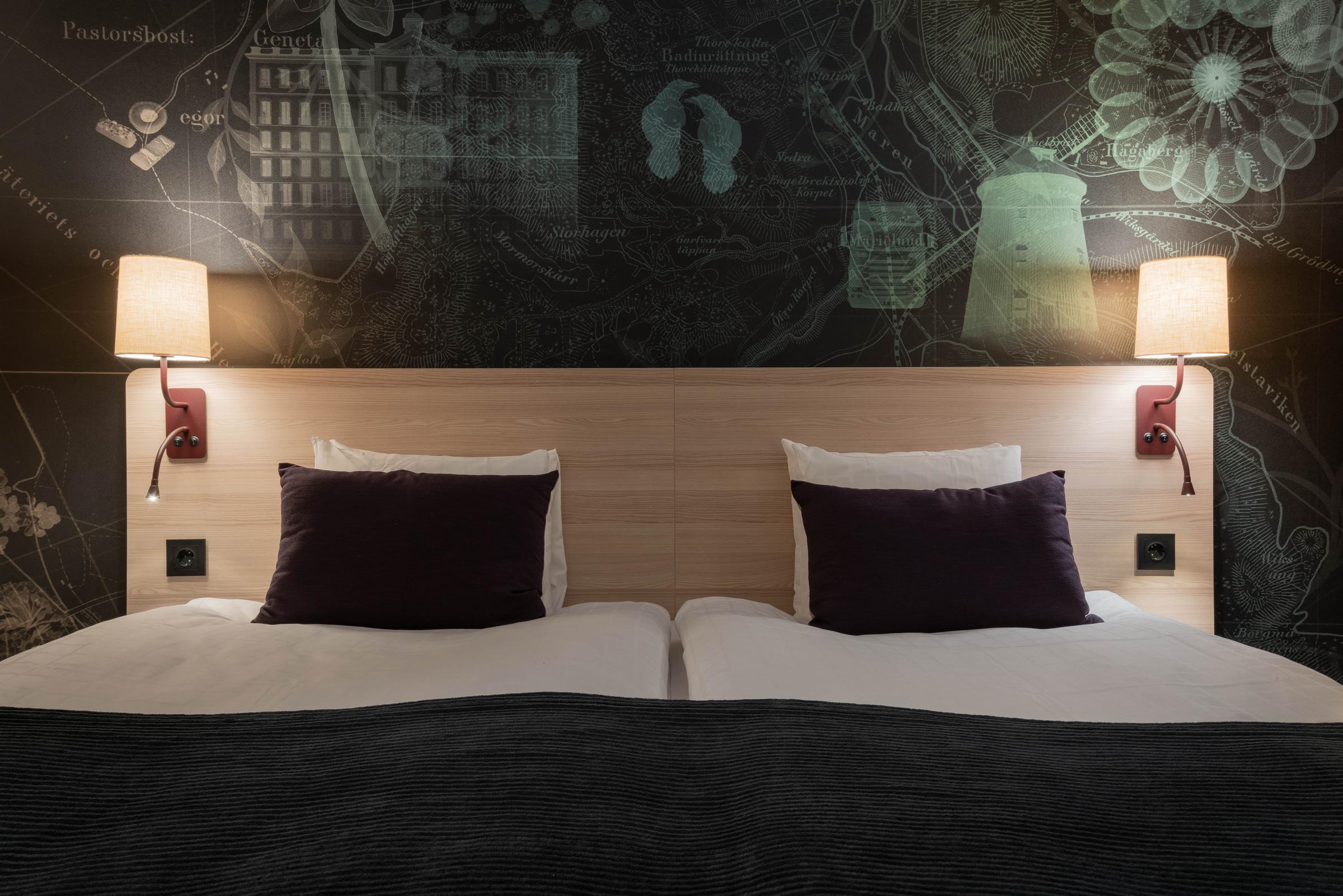 Bed in Twin Room Scandic Sodertalje