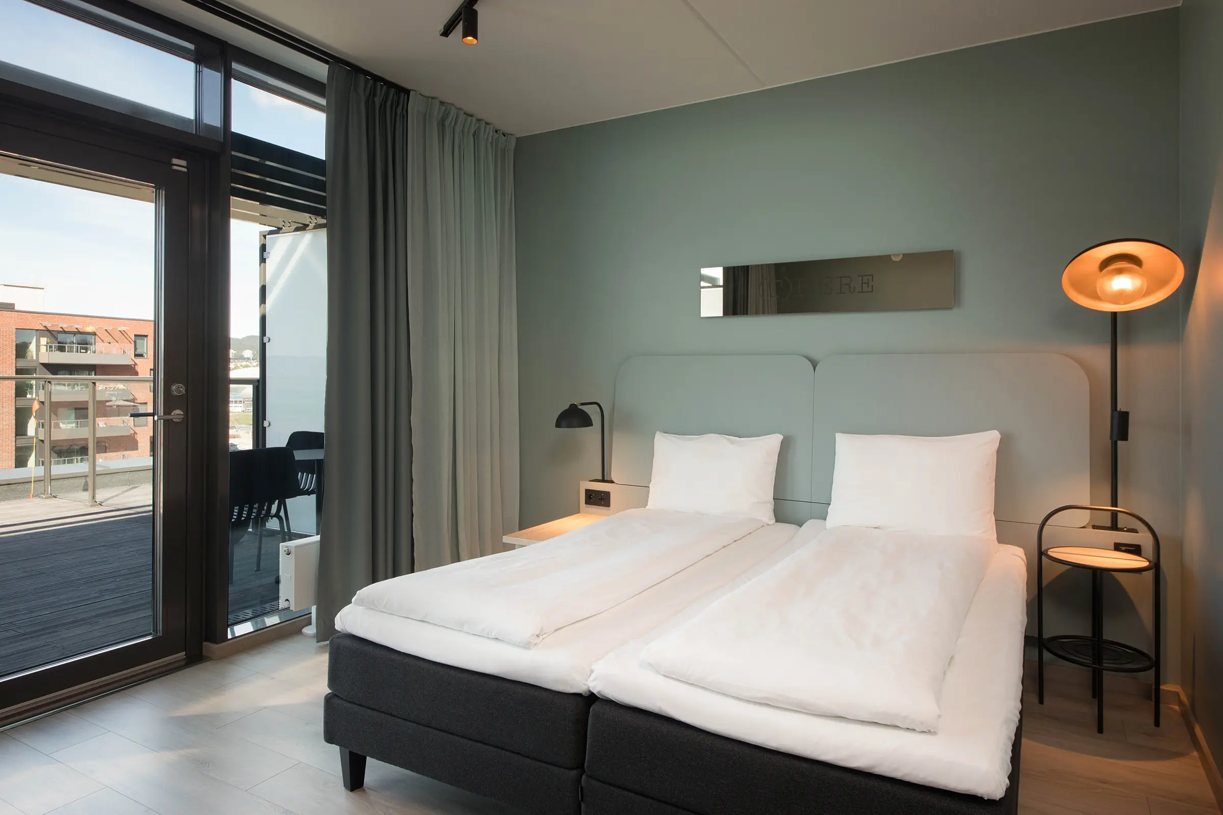 superior twin room at scandic helsfyr in oslo