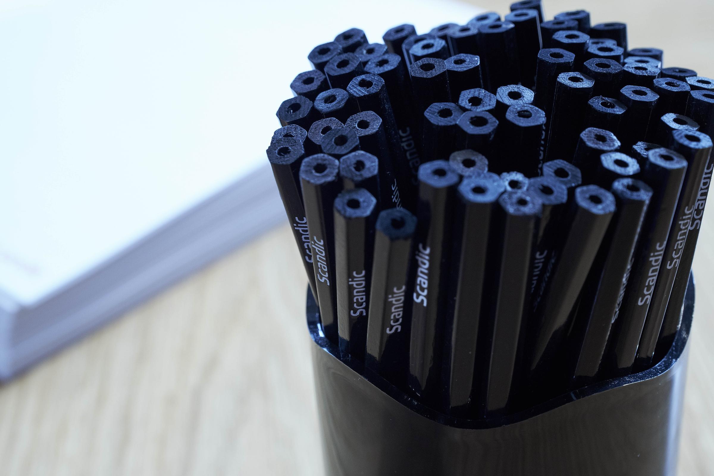 Pens in meeting room