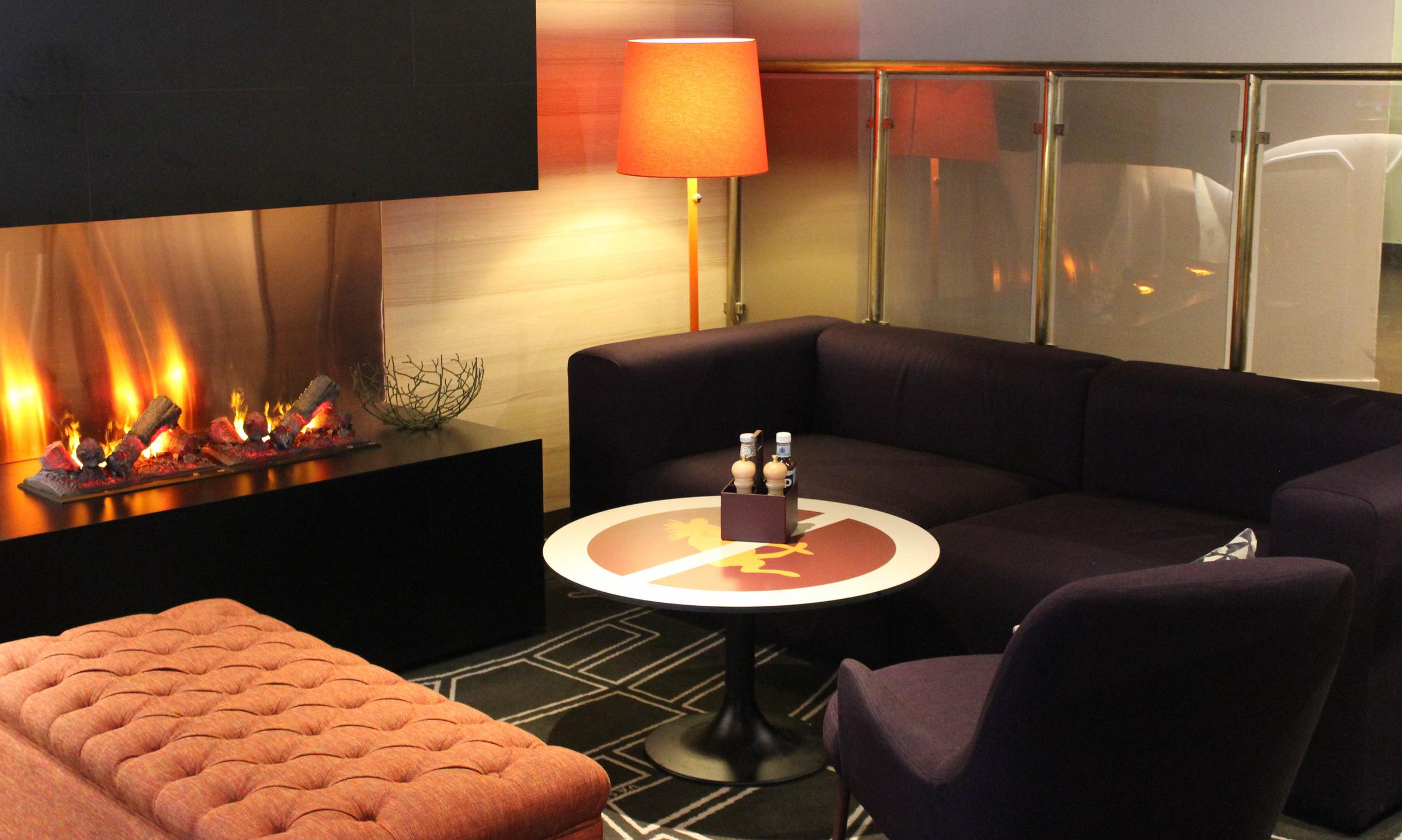 Scandic Sundsvall Nord, Koksbaren, lounge, fireplace