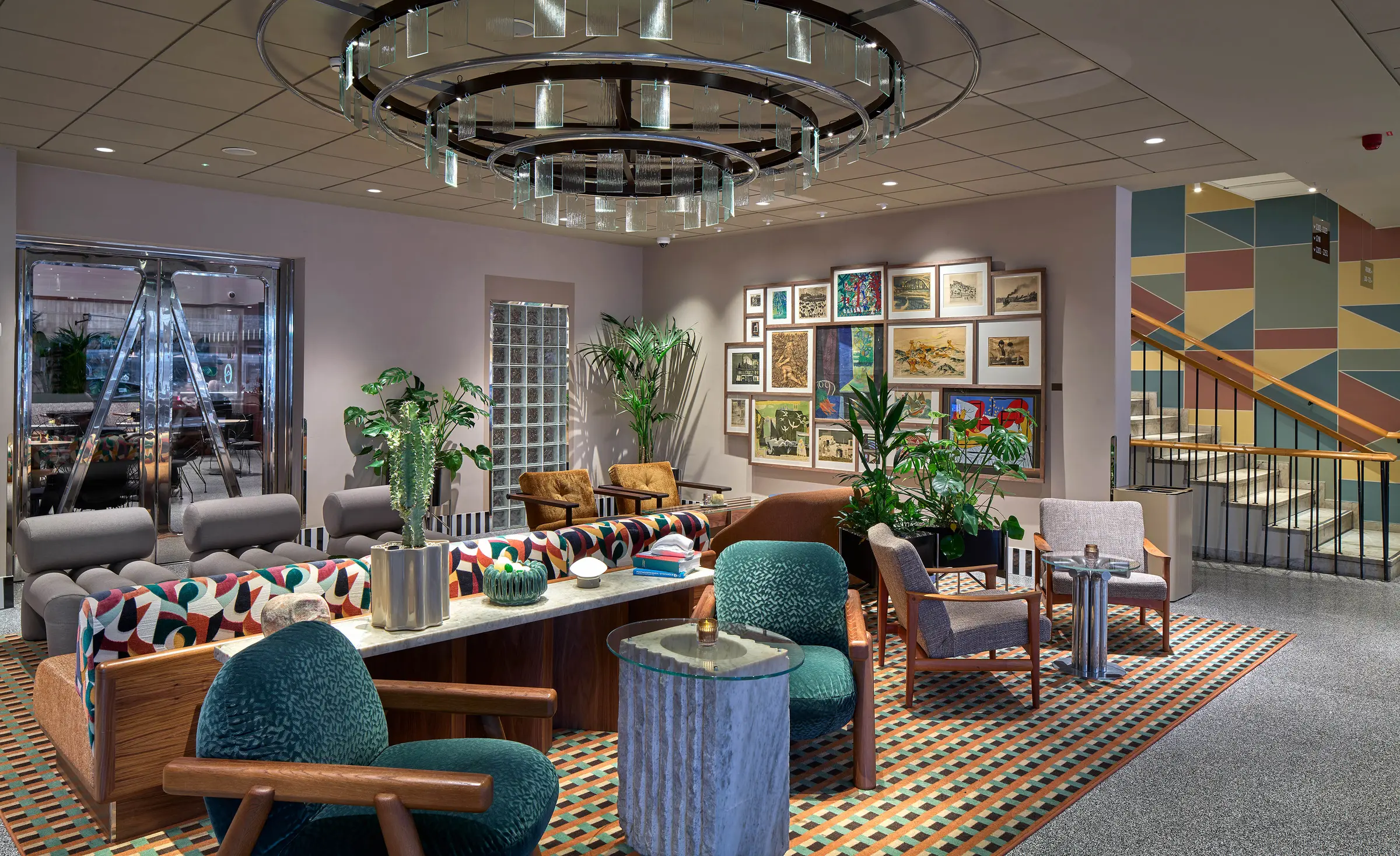 reception lobby at scandic malmen in stockholm