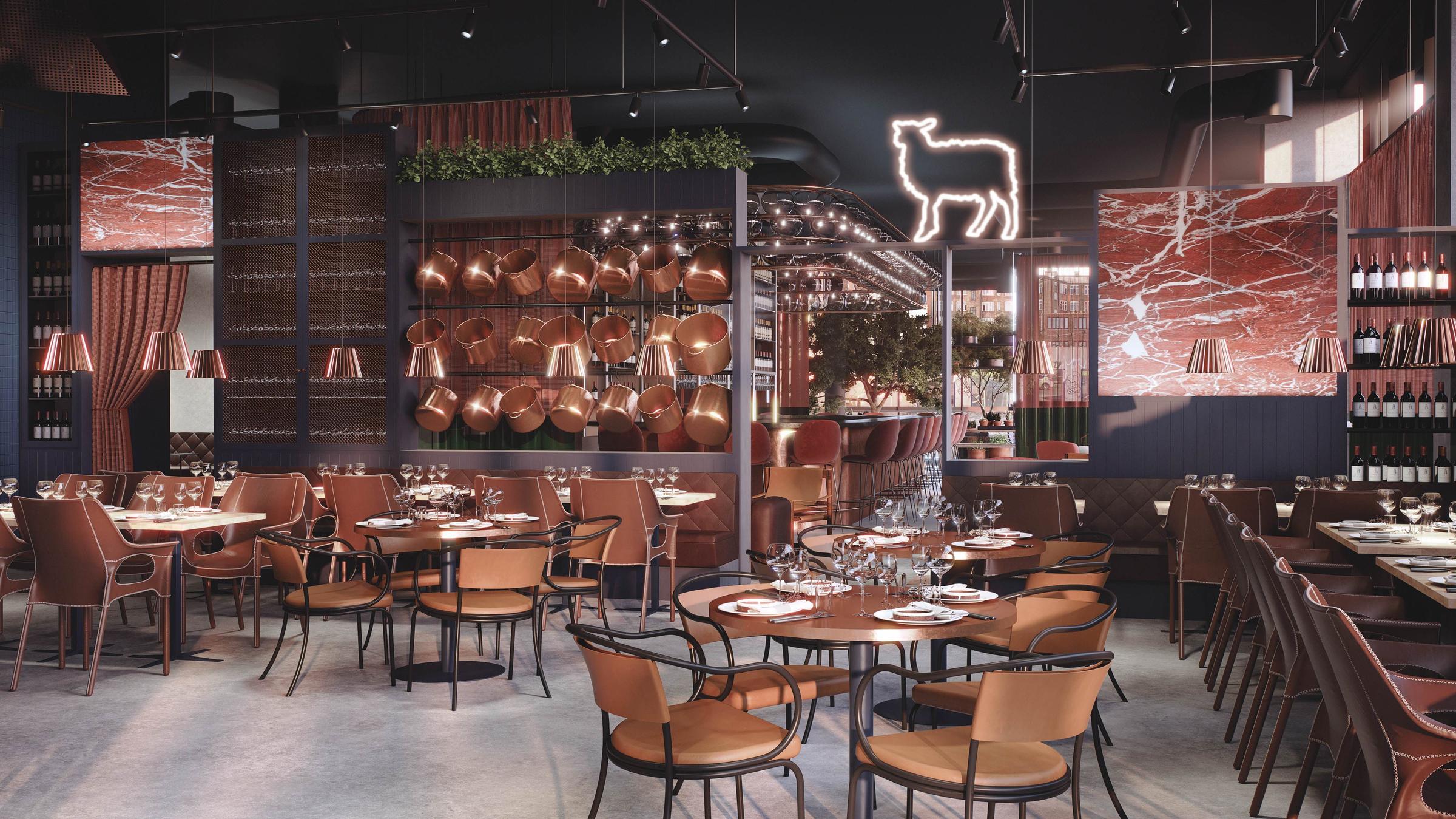 Restaurant of  Scandic Kødbyen in Copenhagen