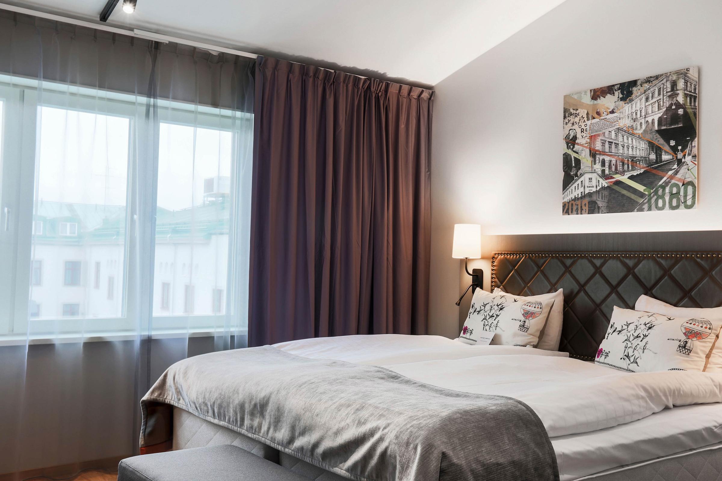 Bed in Room Superior Plus Scandic Stora Hotellet Nykoping